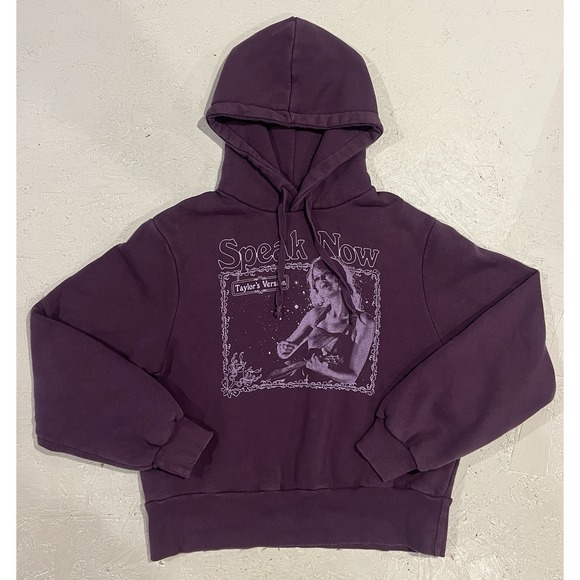 Taylor Swift Tops - Taylor Swift Hoodie Sweatshirt Small Purple‎ Crop Speak Now Story Of Us Version